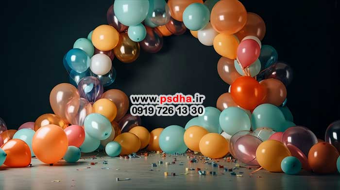 بکگراند تولد سه بعدی با کیفیت عالی
