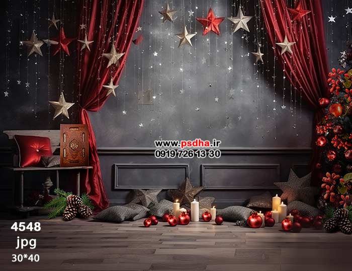 دکور یلدا بصورت تک لایه با کیفیت عالی