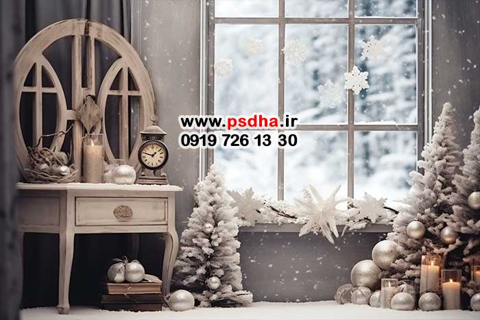 بک گراند جدید کریسمس با دکورهای متنوع