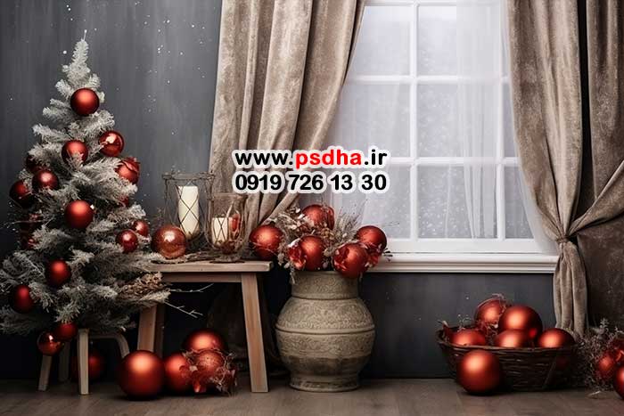 بک گراند جدید کریسمس با دکورهای متنوع