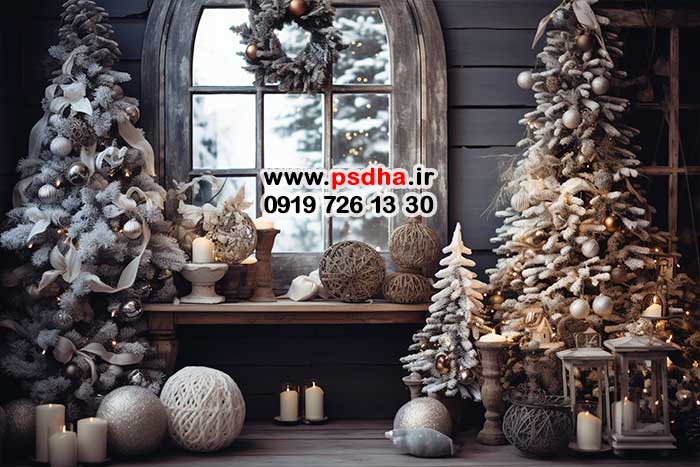 بک گراند جدید کریسمس با دکورهای متنوع