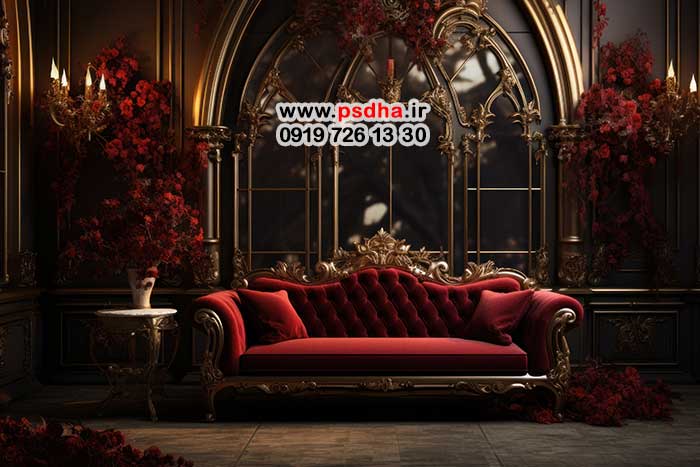 بک گراند تیره با دکورهای متنوع 