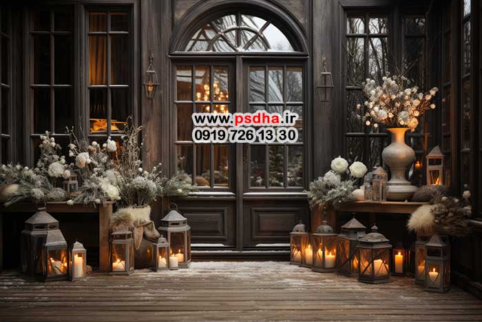 بک گراند تیره با دکورهای متنوع 