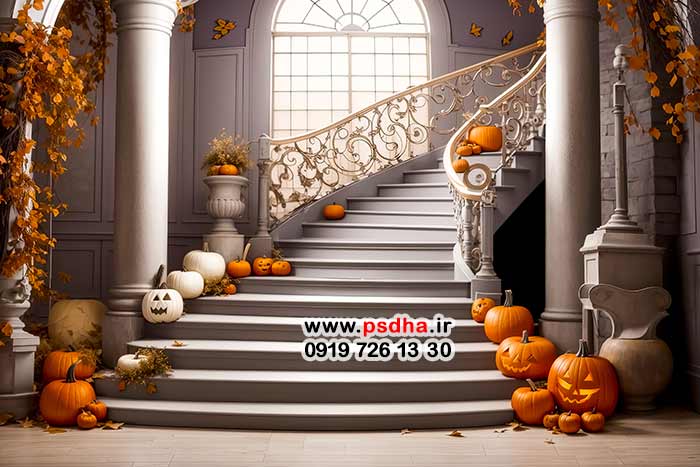 بک گراند پاییز و کدو