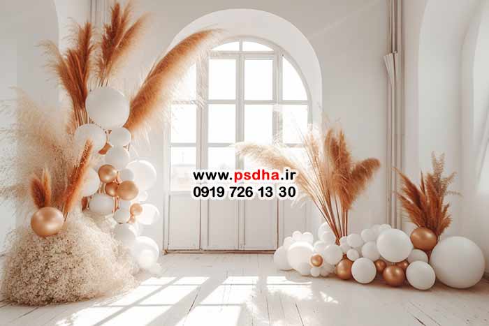 بک گراند عروس و داماد جدید