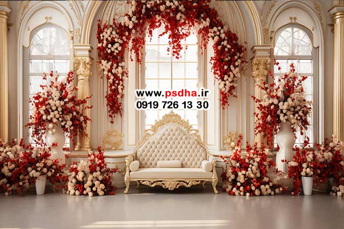 بکگراندهای عروسی برای عکس عروس داماد