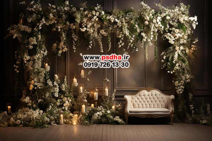 بکگراندهای عروسی برای عکس عروس داماد