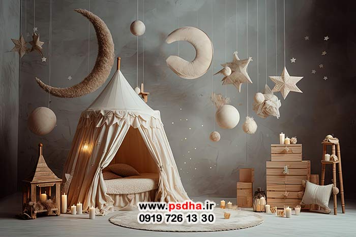 50 بکگراند کودک تک لایه