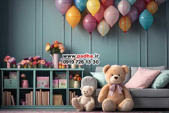 50 بکگراند کودک تک لایه