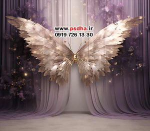 بک گراند با تم پروانه ها با کیفیت بالا