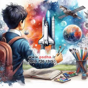 طرح آماده ایرانی جلد دفتر مشق