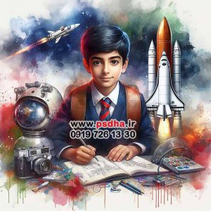 طرح آماده ایرانی جلد دفتر مشق