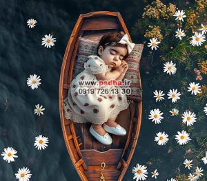 بک گراند قایق در دریاچه