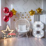 بک گراند تولد هشت 8 سالگی