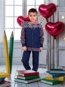 پس زمینه با دکور مدرسه و طرح دانش آموزی