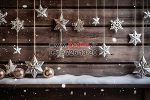 بکگراند زمستان و کریسمس جدید با دکور