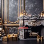 بکگراند زمستان و کریسمس جدید با دکورهای زیبا کد 4581