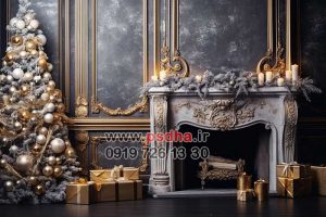 بکگراند زمستان و کریسمس جدید با دکور