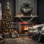 بکگراند زمستان و کریسمس جدید با دکورهای زیبا کد 4581