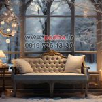 بکگراند زمستان و کریسمس جدید با دکورهای زیبا کد 4581