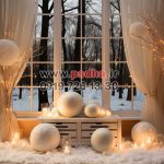 بکگراند زمستان و کریسمس جدید با دکورهای زیبا کد 4581