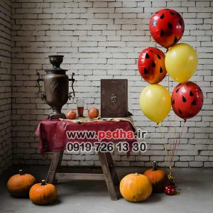 پس زمینه ی تک لایه یلدا سنتی