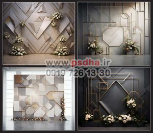 بک گراند سه بعدی عکس عروس