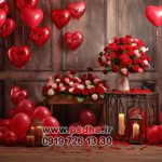 بکگراند ولنتاین عاشقانه برای عکس دو نفره کد 4561