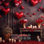 بکگراند ولنتاین عاشقانه برای عکس دو نفره کد 4561