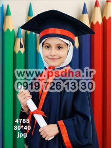 بک گراند عکس مدرسه با دکور مداد