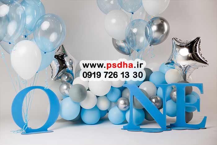بکگراند بادکنک آرایی تولد برای سنین مختلف 