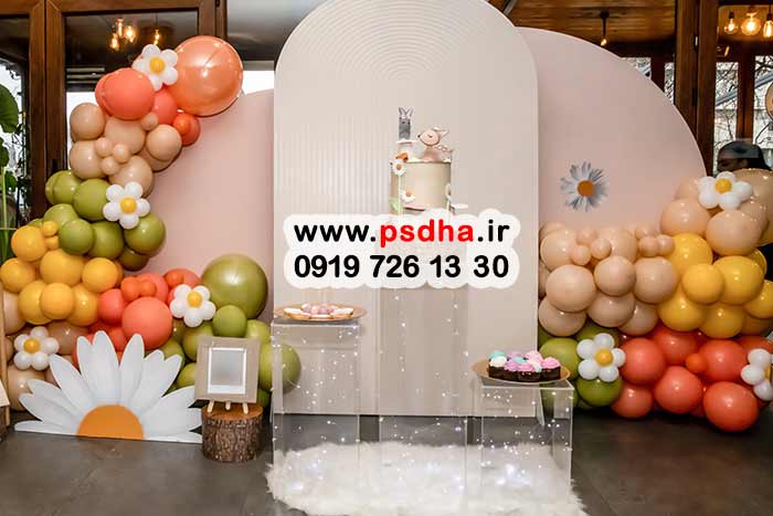 بکگراند بادکنک آرایی تولد برای سنین مختلف 