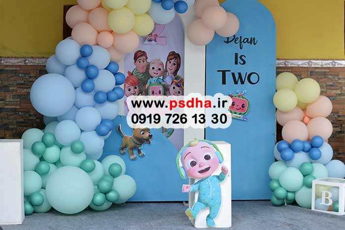 بکگراند بادکنک آرایی تولد برای سنین مختلف 