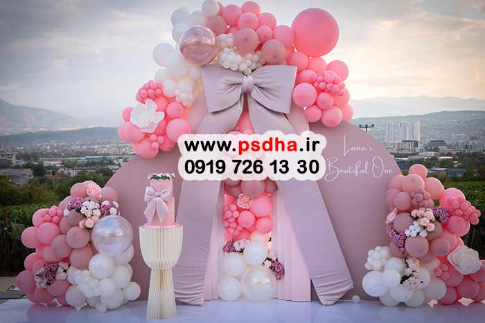 بکگراند بادکنک آرایی تولد برای سنین مختلف 