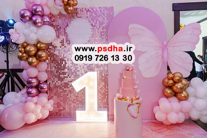 بکگراند بادکنک آرایی تولد برای سنین مختلف 