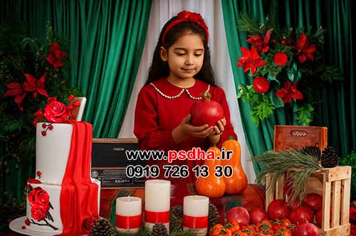 بک گراند یلدا برای مدرسه و مهد